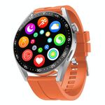 HW28 Orologio intelligente da chiamata Bluetooth con monitoraggio della salute impermeabile IP67 da 1,39 pollici con pagamento NFC (arancione)
