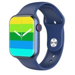 W38 Smart Watch con schermo a colori da 1,9 pollici, supporto per monitoraggio della frequenza cardiaca/monitoraggio della pressione sanguigna (blu)