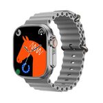 WS68 ULTRA Smart Watch con schermo a colori da 1,85 pollici, supporto monitoraggio della frequenza cardiaca/monitoraggio della pressione sanguigna (argento)