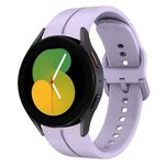 Per Samsung Galaxy Watch5 40mm 20mm cinturino in silicone con cinturino (viola)