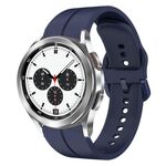 Per Samsung Galaxy Watch 4 Classic 42mm 20mm Cinturino in silicone con cinturino (blu navy)