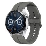 Per Huawei Watch GT3 42mm 20mm cinturino in silicone con cinturino (grigio scuro)