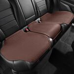 Cuscino per auto in pelliccia sintetica Cuscino di ventilazione traspirante per quattro stagioni, stile: cuscino posteriore lungo (marrone)