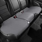 Cuscino per auto in pelliccia sintetica Cuscino di ventilazione traspirante per quattro stagioni, stile: cuscino posteriore lungo (grigio)