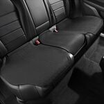 Cuscino per auto in pelliccia sintetica Cuscino di ventilazione traspirante per quattro stagioni, stile: cuscino posteriore lungo (nero)