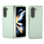 Custodia per telefono a copertura totale in pelle PU per Samsung Galaxy Z Fold6 Skin Feel (verde chiaro)