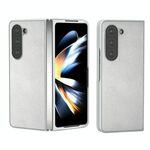 Per Samsung Galaxy Z Fold6 ABEEL Custodia in pelle PU a copertura totale (Argento)