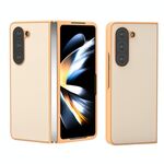 Per Samsung Galaxy Z Fold6 ABEEL PU Pelle Copertura Completa Custodia per Telefono (Rosa Pesca)