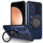 Per Samsung Galaxy S23 FE 5G Custodia per telefono con supporto magnetico rotante (blu reale)