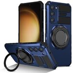 Per Samsung Galaxy S23 5G Custodia per telefono con supporto magnetico rotante (blu reale)