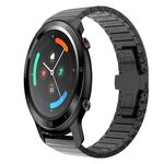 Per Ticwatch GTX 22mm cinturino in lega con fibbia a farfalla con vernice a perline (nero)