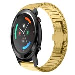 Per Ticwatch GTX 22mm One Bead Paint Butterfly Buckle Cinturino in lega (Oro)