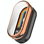 Custodia morbida per orologio elettrolitico in TPU con copertura totale NFC per Xiaomi Smart Band 9 (oro rosa)