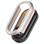 Per Xiaomi Smart Band 9 Diamond Half Coverage Hollow PC Watch Custodia protettiva (Starlight)