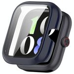 Per vivo iQOO Watch GT PC + pellicola temperata Custodia protettiva per orologio integrata (blu inchiostro)