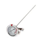 Termometro in acciaio inossidabile con stelo lungo 30 cm con clip per pentola per friggere, cucinare, tacchino, cibo, latte