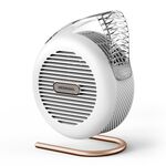 Ventilatore dell'aria per purificazione degli ioni negativi da tavolo con effetto di illuminazione colorato F5 USB (bianco)