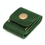 Custodia in pelle per scheda SIM per telefono cellulare Custodia per scheda di memoria Custodia per plettro per chitarra (verde)