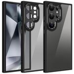 Custodia per telefono con pellicola per lenti colorate per Samsung Galaxy S24 Ultra 5G (nera)