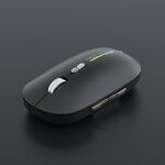 Mouse da gioco wireless silenzioso a 7 pulsanti Bluetooth Dual Mode iMICE G901 (nero)