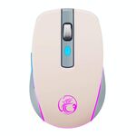 Mouse da gioco wireless silenzioso a 6 tasti Bluetooth Dual Mode iMICE G903 (rosa)