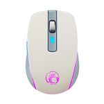 Mouse da gioco wireless silenzioso a 6 tasti Bluetooth Dual Mode iMICE G903 (beige)