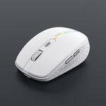 Mouse da gioco wireless silenzioso a 6 tasti a doppia modalità iMICE G904 (bianco)
