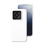 Per Xiaomi 14 Custodia per telefono in silicone liquido tutto compreso (bianco)