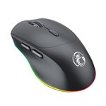 Mouse da gioco wireless silenzioso a 6 tasti Bluetooth Dual Mode iMICE G905 (nero)
