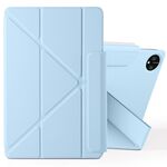 Per Huawei MatePad Pro 11 2024 / 2022 Custodia per tablet in pelle con fibbia fissa e deformazione magnetica (blu ghiaccio)