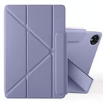 Per Huawei MatePad Pro 11 2024 / 2022 Custodia per tablet in pelle con fibbia fissa e deformazione magnetica (viola lavanda)
