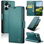 Per Redmi 13 CaseMe 023 Butterfly Buckle Litchi Texture RFID Anti-furto Custodia in pelle per telefono (blu perlato)