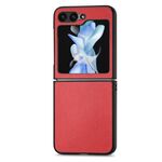 Per Samsung Galaxy Z Flip6 5G Custodia pieghevole in pelle con trama litchi (rosso)