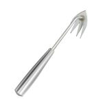 Strumento per la rimozione delle erbacce a doppio scopo a quattro denti, rastrello per erbacce da giardinaggio, strumento per lo sradicamento delle erbacce, lunghezza: 30 cm, punta con manico rimovibile