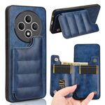 Per OPPO Reno12 F 5G Custodia per telefono con motivo a mucca e carta da cucire (blu)