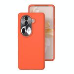 For OPPO Reno11 / Reno11 Pro Global All-inclusive Liquid Silicone Phone Case(Orange)