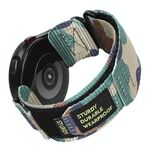 Cinturino per orologio con chiusura a strappo in tela di nylon da 22 mm (mimetico giungla)