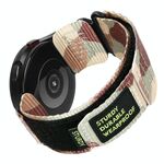 Cinturino per orologio con chiusura a strappo e gancio in tela di nylon da 22 mm (mimetico deserto)