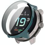 Per Suunto Race S PC + Pellicola in vetro temperato Custodia protettiva per orologio integrata (verde pino)
