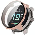 Per Suunto Race S PC + Pellicola in vetro temperato Custodia protettiva per orologio integrata (rosa)