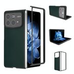 Per Xiaomi Mix Fold 4 Custodia per telefono con copertura completa in pelle PU e cornice nera (verde)