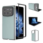 Per Xiaomi Mix Fold 4 Custodia per telefono con copertura completa in pelle PU e cornice nera (azzurro chiaro)