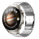 Per Huawei Watch 4 / 4 Pro 22mm Double Lock Buckle Turtle Titanium Steel Watch Band (Argento)