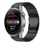 Per Huawei Watch 3 Pro Nuovo cinturino da 22 mm con fibbia a doppia chiusura in acciaio al titanio tartaruga (nero)