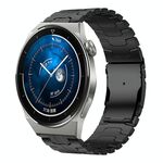 Per Huawei Watch GT 3 46mm 22mm Double Lock Buckle Turtle Titanium Steel Watch Band (Nero)
