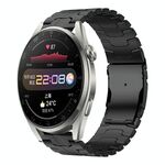 Per Huawei Watch 3 / 3 Pro 22mm Double Lock Buckle Turtle Titanium Steel Watch Band (Nero)