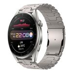 Per Huawei Watch 3 / 3 Pro 22mm Double Lock Buckle Turtle Titanium Steel Watch Band (Titanio)