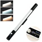 Luce notturna ricaricabile con sensore di movimento a LED sotto il mobiletto con display digitale 2000mAH (nero)