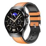 TK25 1.39 pollici IP67 impermeabile Sport Salute Monitoraggio Smart Bluetooth Chiamata Orologio (pelle marrone)