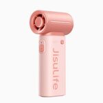JisuLife Mini Ventilatore Portatile ad Alta Velocità, Ventilatore Elettrico da Tavolo Ricaricabile USB, Capacità della Batteria: 5000 mAh (Rosa)